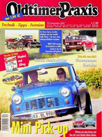 Oldtimer praxis 2007 - praxis, 12/2007