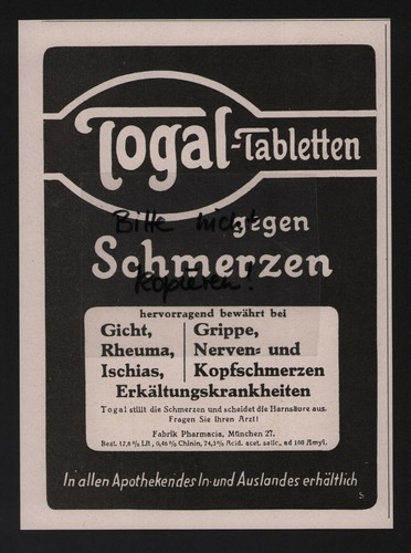 München werbung 1925 - 1925,, fabrik
