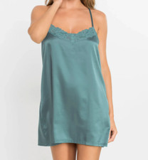 Satin negligee nachtkleid - satin,