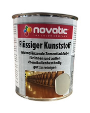 Bodenfarbe Kellerfarbe Novatic Flüssig Kunststoff kieselgrau 0,75L