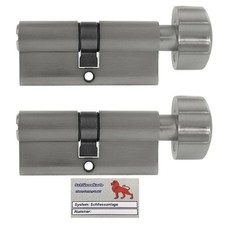 2x Knaufzylinder 60mm 30/30 +5