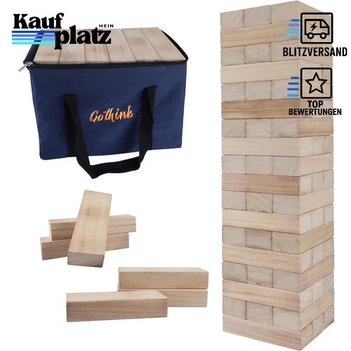 Wackelturm spiel holz 54pcs - wackelturm,