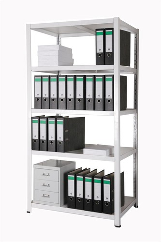 Büroregal 180x100x60 weiß - cm,