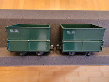 LGB Spur G 40190 Feldbahn-Seitenentladewagen, Zweier-Set, gebraucht, in OVP