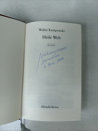 Signiertes buch walter - buch,