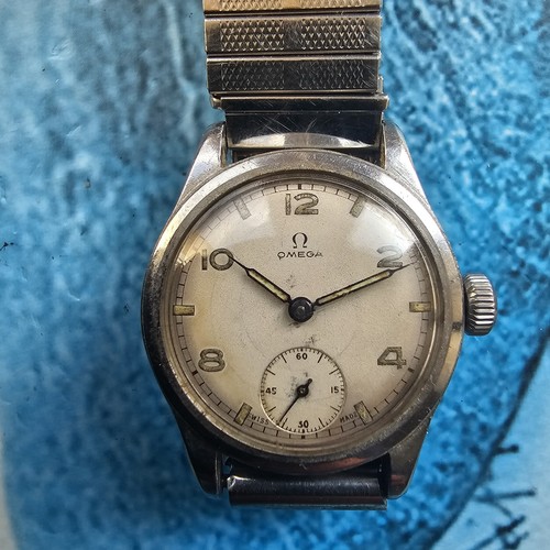 Ww2 omega military - omega, handaufzug