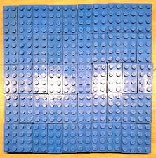 50x Lego Stein Brick Bayer Teststein 2x4 Sammler blau 70er