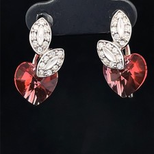 OHRHÄNGER AUS MESSING MIT ZIRKONIA & KRISTALL SCHMUCKJAGD