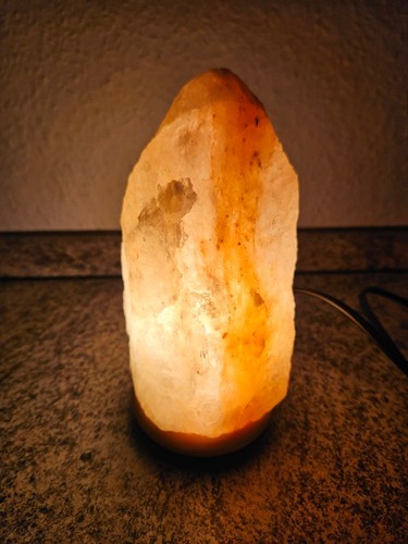 Salzkristall lampe orange - lampe,