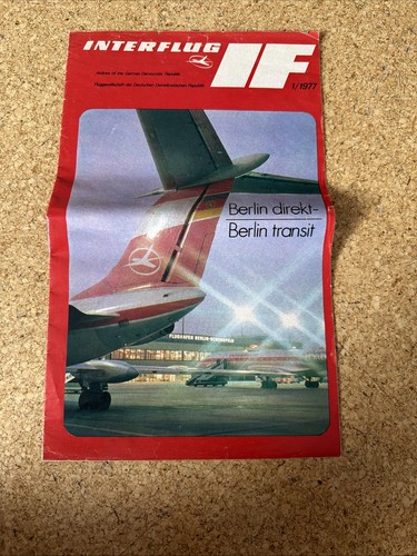 Interflug magazine 1977 - interflug,