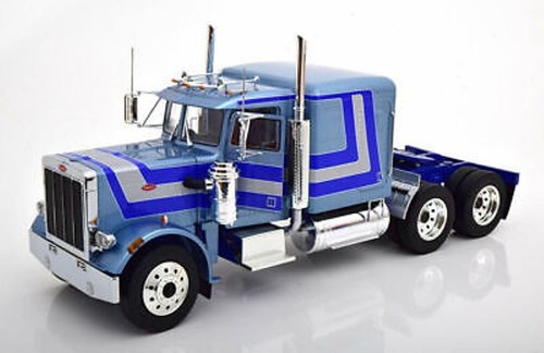 Peterbilt 359 1967 blue - blue, road