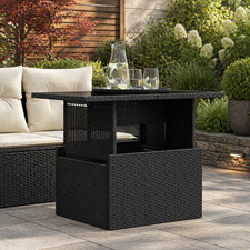 Gartentisch Schwarz Poly