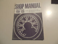 Repair manual Honda CB CL SL 100 CB J CD 125 S SL TL 125 Werkstatthandbuch 1975