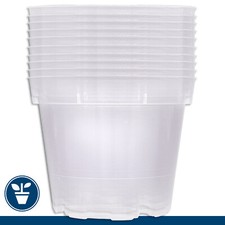 10 x Orchideentopf transparent Ø 9 x 7 cm Blumentopf Kulturtopf Pflanztopf