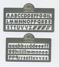 NINIVE 104H Schrift Buchstaben Rfi Steckregal Modern für Station Skala H0 1:87
