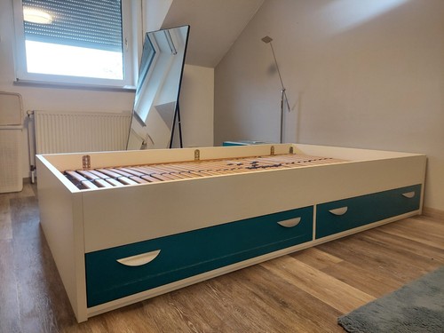 Bett mit lattenrost - lattenrost, x