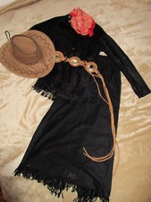 Hammer Lederlook Cowgirl~Kostüm Indianer Gr S Karneval~Fasching~Western~Country