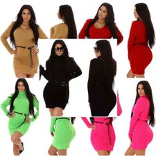 Damen Strickkleid Stretch