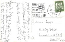 131027) Bund Werbestempel Flensburg Rum-Stadt auf AK m. Nr. 250 Dürer