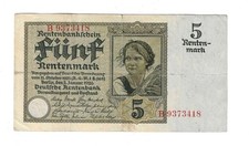 5 Rentenmark 1926 Ro. 164a