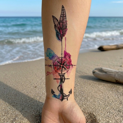 Temporäres fake tattoo - temporäres,