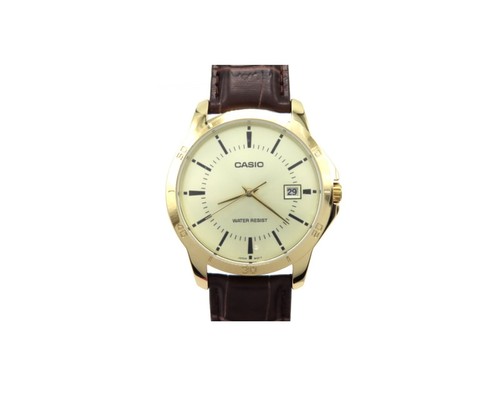 Casio herren datum quarz - casio, leder