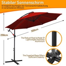 Sonnenschirm ø3 5m - sonnenschirm, Ø3/3.5m