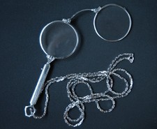 Lorgnette, Lorgnon, Klappbrille, mit Aufklappmechanismus