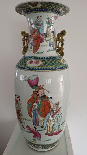 Porzellan bodenvase mit - porzellan,