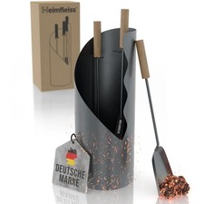 Kaminbesteck Schwarz 4-tlg