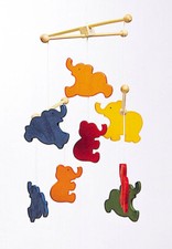 Goki Mobile Elefanten bunt -