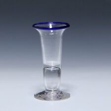 Kutscherglas / Wachtmeister mit Blaurand und Abriss - Norddt. 19. Jh.