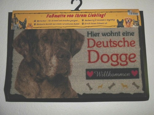 Fußmatte deutsche dogge - fußmatte,