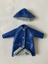Vintage Tutti, Carla & Friends blaue Regen-Kleidung Puddle Jumpers Barbie Mattel