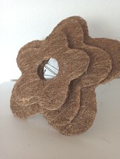 3-er Sisal-Strausshalter-Büten-Blumen-Strauss-Halter-gold-silber-Blumenstrauss