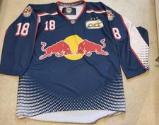 RED BULL MÜNCHEN Trikot 18 STAJAN, dunkelblau-weiß, X, DEL, tolles SAMMLERTRIKOT