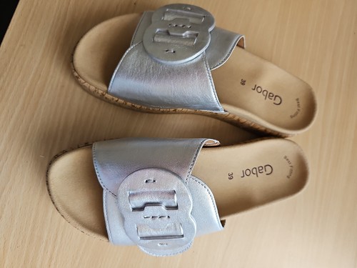 Gabor pantolette silber - 39,