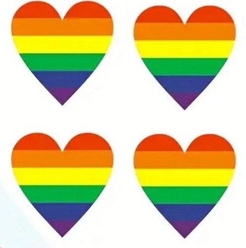 Lgbt herz aufkleber pride - 10,