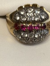 Antiker Massiv Gold Weißgold