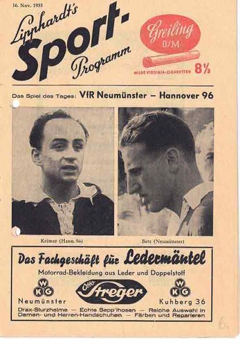 Fussball programmheft 56 - fussball-programmheft, 55/56