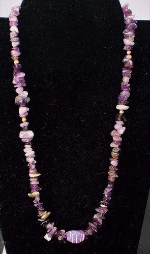 Vintage echtes amethyst - amethyst, 21"