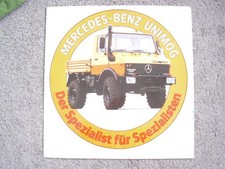 Unimog Prospekt Aufkleber