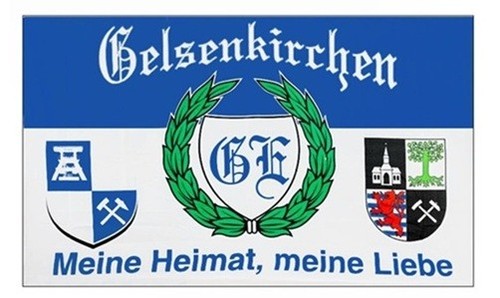 Gelsenkirchen heimat flagge - gelsenkirchen,