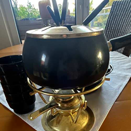Fondue set schwarz - fondue-set, 1l