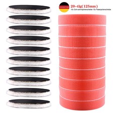 20tlg 125mm Klett Polierschwamm Schleifschwamm Autolack Polierpad für Polierer