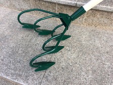 Gartenhacke 5 Zinken grün Kultivator Grubber Blumenharke Kralle mit Stiel 130cm