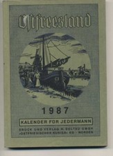 Ostfriesland Kalender für Jedermann 1987