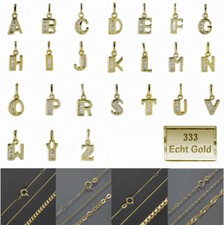 Buchstabe Anhänger Zirkonia