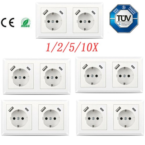 10stück steckdose mit - steckdose, usb-a
