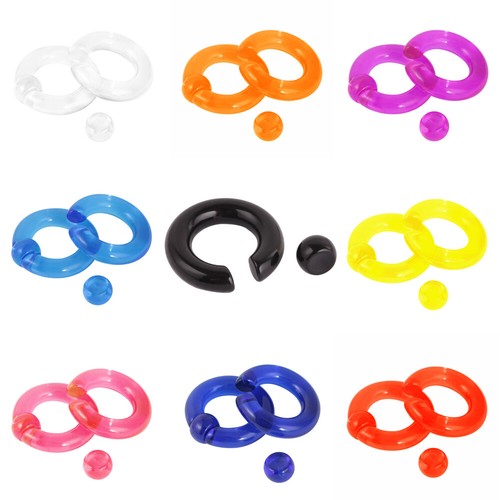 Acryl nasenpiercing septum - 2x,